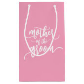 結婚式　新郎の母　カリグラフィー　ギフトバッグ スモールペーパーバッグ (裏面)