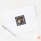 結婚式 新郎新婦イニシャル フォトテンプレート ウェディング スクエアシール (封筒)