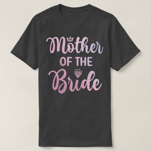 結婚式 母親 ブライダルシャワー ウェディングドレス 女性 Tシャツ (デザイン正面)