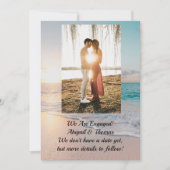 結婚式 海洋での発表 セーブザデート (正面)