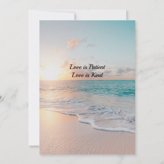 結婚式 海洋での発表 セーブザデート (裏面)