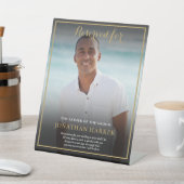 結婚式 父の写真 席を確保 結婚記念品 台座サイン (インサイチュ)