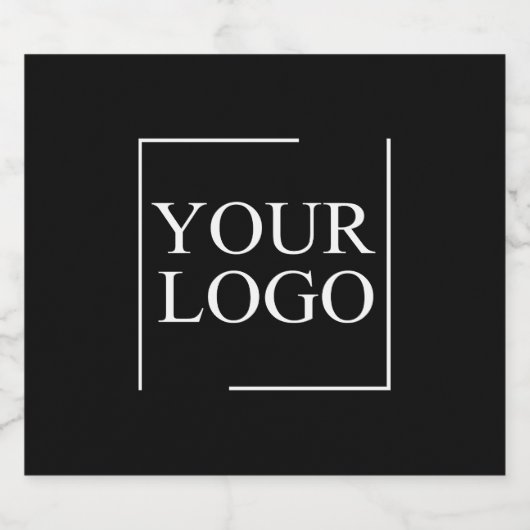 結婚式 現代 エレガント オーダーメイド ギフト アイデア スパークリングワインラベル (シングルラベル)