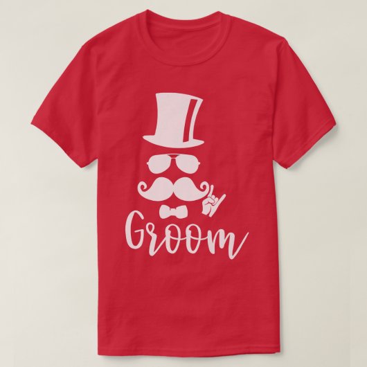 結婚式 男性 ギフト 結婚 プレゼント 花婿 カップル 婚約 Tシャツ (デザイン正面)