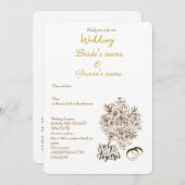 結婚式 簡易招待状 セーブザデート (正面/裏面)