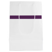 結婚式 紫と白 ミディアムペーパーバッグ (裏面)