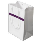 結婚式 紫と白 ミディアムペーパーバッグ (裏面アングル)