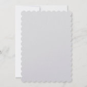 結婚式 結婚 ミニマリスト カリグラフィー 花 セーブザデート (裏面)