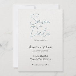 結婚式 結婚 ミニマリスト 筆記体 セーブザデート