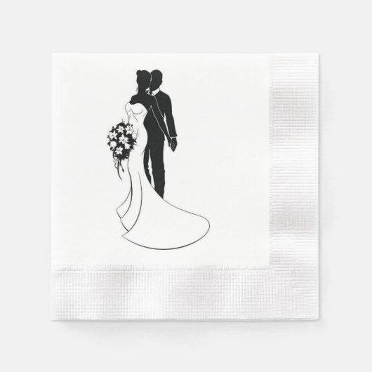 結婚式 縁ありカクテルナプキン (正面)