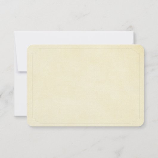 結婚式 花の小枝 RSVP 招待状 (裏面)