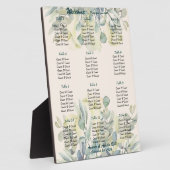 結婚式 花の着席表 花 フォトプラーク (側面)