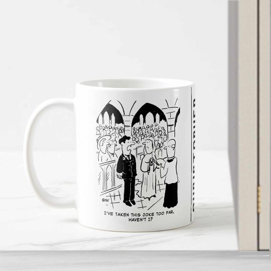結婚式 - 花婿のいたずら漫画 コーヒーマグカップ