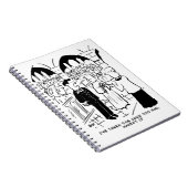 結婚式 - 花婿のいたずら漫画 ノートブック (右側)