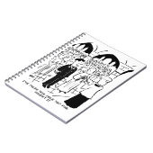 結婚式 - 花婿のいたずら漫画 ノートブック (左側)