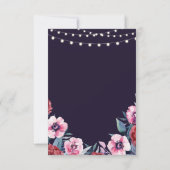 結婚式 花 ギフト カード ネイビー ピンク (裏面)