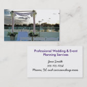 結婚式、計画するイベントウェディングプランナー 名刺 (正面/裏面)