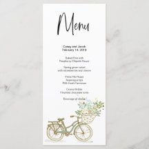 結婚式、記念日、イベントの自転車メニュー
