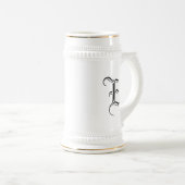 結婚式 贈り物 名入れイニシャル カスタム ビールジョッキ (正面右)