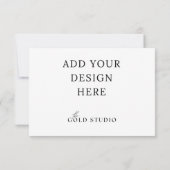 結婚式 返信カード RSVP テンプレート (3.5 x 5インチ) (裏面)