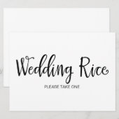 結婚式 送り米 テーブルサイン 招待状 (正面/裏面)