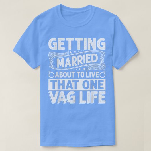 結婚式 面白い バチェラーパーティー 新郎 いたずら Tシャツ (デザイン正面)