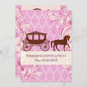 結婚式 馬と馬車 - 結婚式招待状 招待状 (正面/裏面)