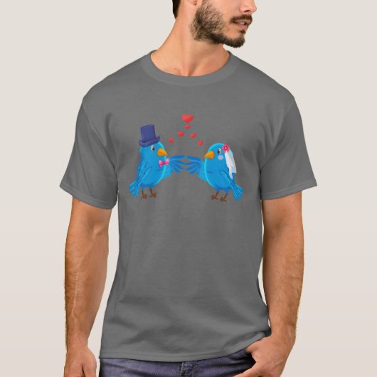 結婚式 鳥類学 鳥好き バードウォッチング ギフト Tシャツ (正面)