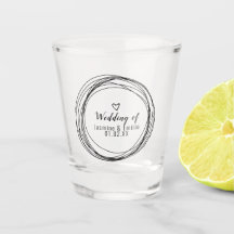 結婚式 黒 リング ハート ロゴ カップル名