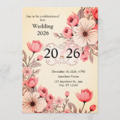 結婚式 2026 招待状 (正面)