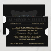 結婚式 5x7 招待状 入場券 (正面/裏面)