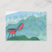 結婚式 BBQ 水彩 RSVP カード 封入カード (裏面)