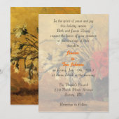 結婚式、 bride's parents invitation 招待状 (正面/裏面)
