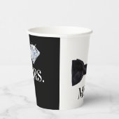 結婚式 Mr. & Mrs. ブラック＆ホワイト 紙コップ (右)