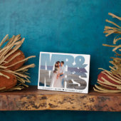 結婚式 Mr Mrs 新婚写真 フォトプラーク (側面)