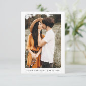 結婚式 Save the Date フォト ミニマリスト セーブザデート (スタンド正面)