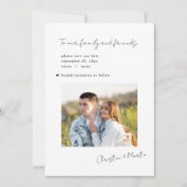 結婚式 Save The Date 現代的 ミニマル クリーン セーブザデート (正面)