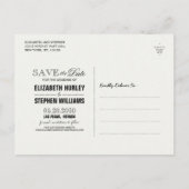 結婚式 Save The Date 秋の落ち葉 パンプキン 案内ポストカード (裏面)