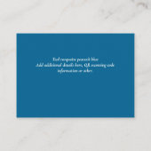 結婚式QRコード招待返信ギフト詳細ウェブサイト エンクロージャーカード (裏面)