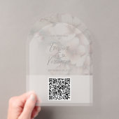 結婚式QRコード 桜の招待状 アクリル招待状 (インサイチュ (ポータブル))