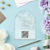 結婚式QRコード 桜の招待状 アクリル招待状 (インサイチュ (ウェディング))