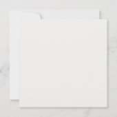 結婚式QRコードII RSVP スクエアクリーム (裏面)