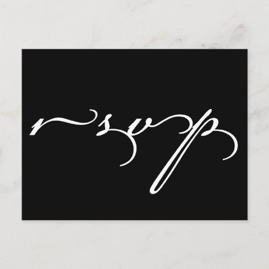 結婚式RSVPはがき インビテーションポストカード (正面)