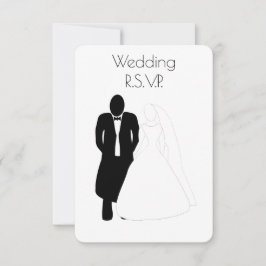 結婚式RSVPカード新郎新婦 出欠カード