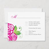 結婚式RSVPカード 出欠カード (裏面)