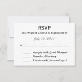 結婚式RSVP 出欠カード (正面)