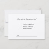 結婚式RSVP 出欠カード (正面)