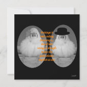 結婚引用文のゼブラフィンチ結婚 招待状 (裏面)