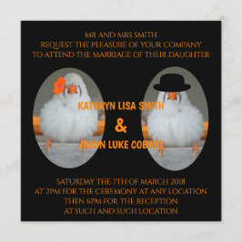 結婚引用文のゼブラフィンチ結婚 招待状