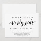 結婚後のお披露目パーティー＆ブライダルランチ 招待状 (正面/裏面)